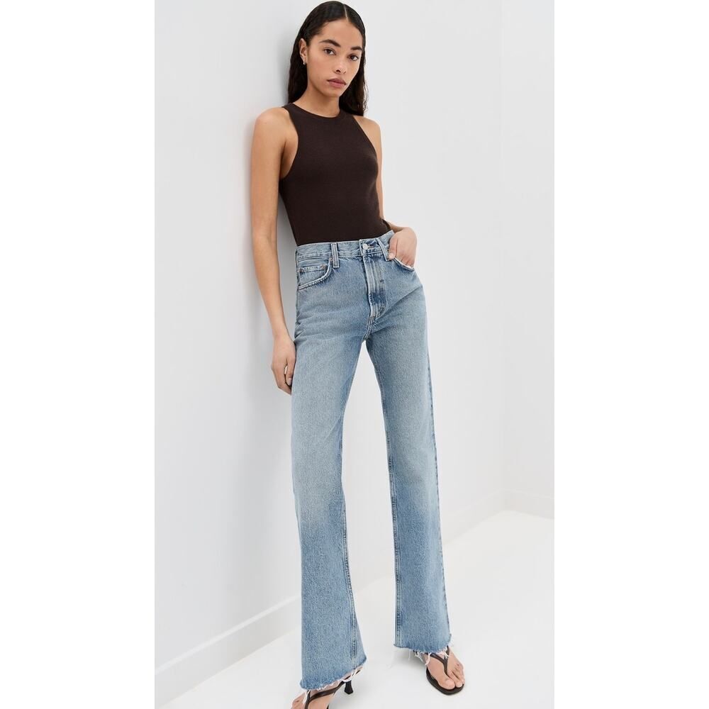 AGOLDE Lorna mid rise baby flare jean 26”
